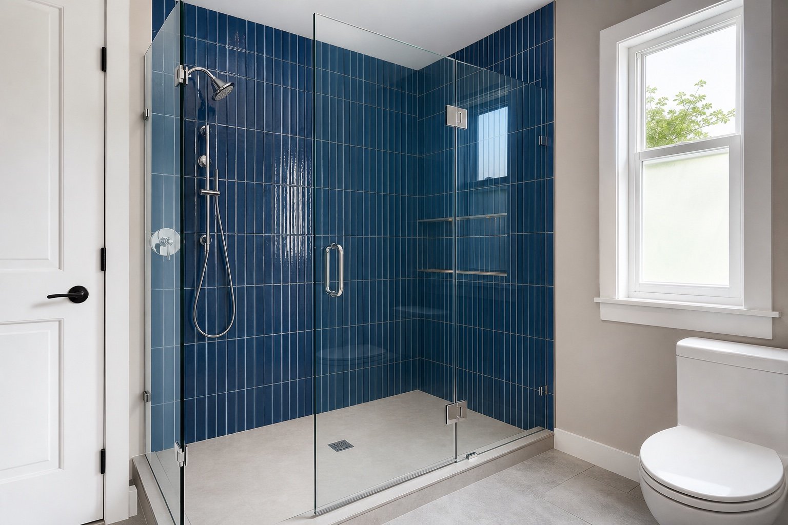 Site conditions considered for single swing shower door